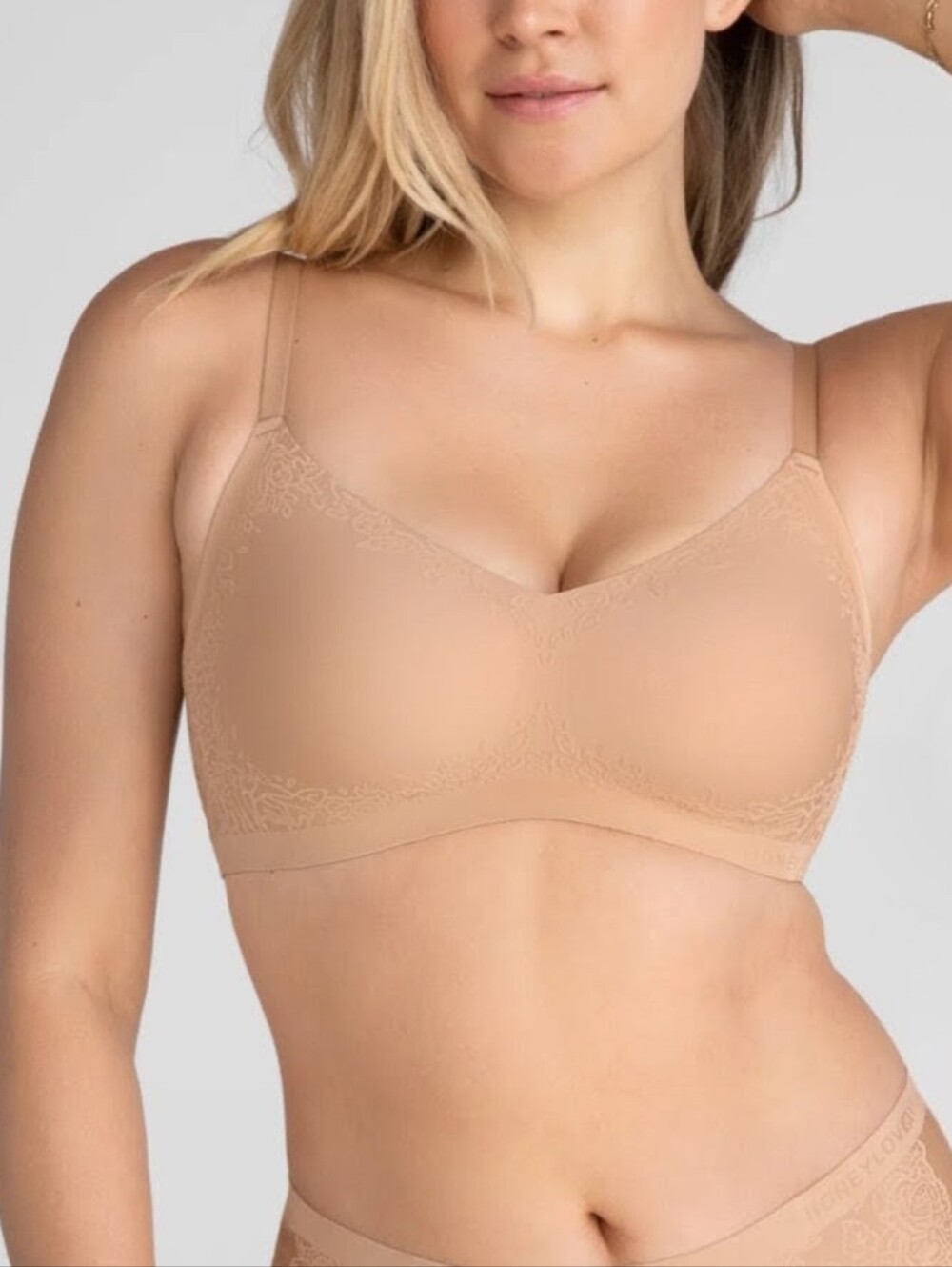 Honeylove Silhouette Roses Bra Sz.XL 38DD